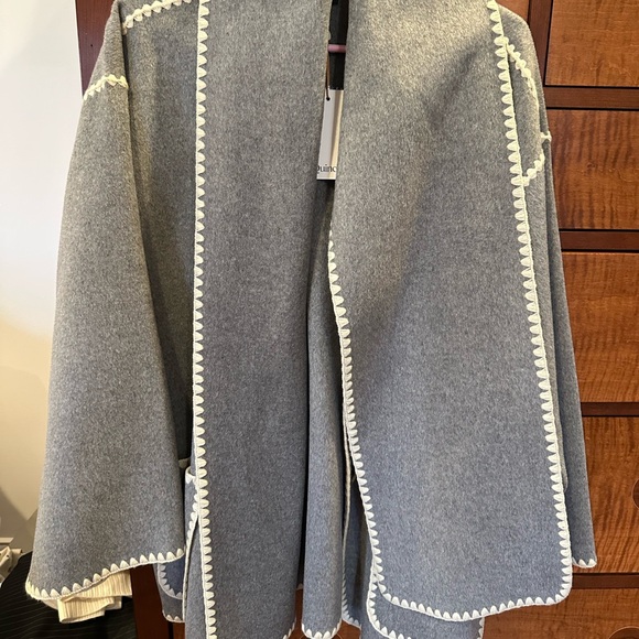 Quince Double-Faced Merino Wool Scarf Coat - Picture 3 of 6